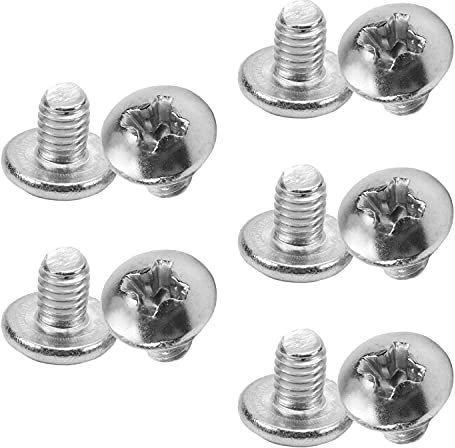MroMax M3 x 4 mm Maschinenschrauben, Kreuzschlitz, Rundkopfschraube, 304 Edelstahl, 10 Stück