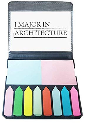 Zitat I Major in Architecture selbstklebende Notizzettel-Box