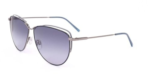 Rodenstock Damen R1430 C im Retro-Stil, Schmetterlings-Sonnenbrille mit Edelstahlgestell