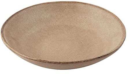 Olympia FC734 Build-A-Bowl Flache Schalen, Hellbraun, 19cm, 6 Stück
