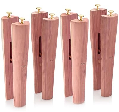 HOUNDSBAY Cedar Boot Tree Shaft Shaper, Cowboy & Tall Boot Inserts Shape Holders, Women, Cedar, 14 Inch