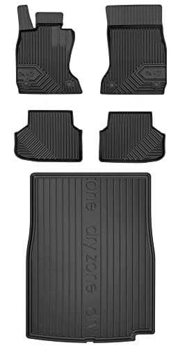 MOTOS Satz Gummifußmatten und Kofferraummatten passend für BMW 7er F01 2008-2015 Limousine Verbessern Sie Ihren Reisekomfort mit Antirutschmatte Auto 3D- Allwetter fußmatten Auto, Schutz vor Verschmut