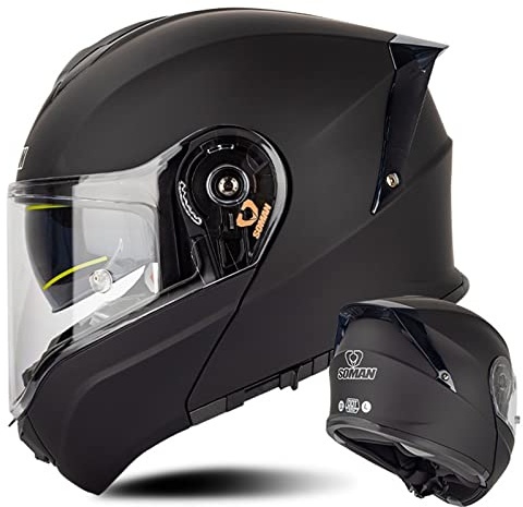 Motorradhelm Klapphelm Integralhelm Mit Doppelvisier Sonnenblende Rollerhelm Sturzhelm Für Damen Herren Erwachsene ECE Zertifiziert Modularer Full Face Motocross Helm 1,4XL