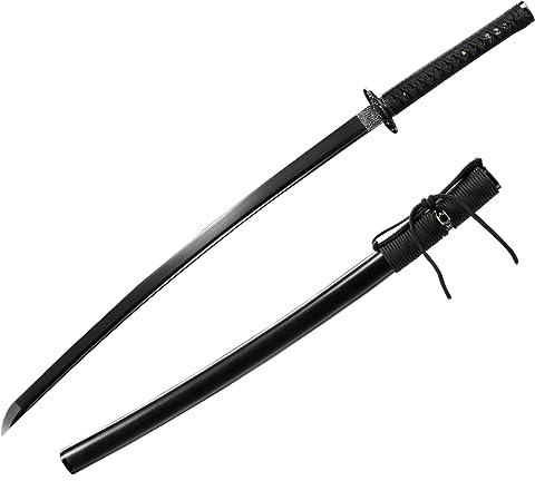 LQDSDJ Black Samurai Japanese Sword Katana Swords Hand-Forged