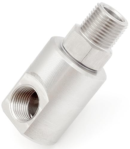 Hose Reel Swivel, ½ Inch MXF Heavy Duty Hose Reel Swivel Fitting for Industrial and Home Garden Steel Swivel Joint Air Hose Reel Parts Replace 9SS8MP50XFP50-Ni-AL #5124