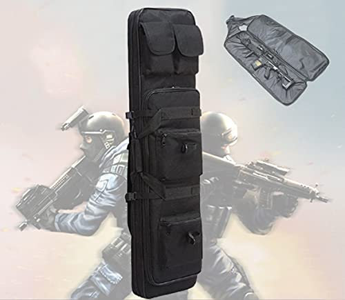 ANSNOW Gewehrkoffer, Gewehrkoffer, Taktische Waffentasche, Waffenkoffer, Schrotflinte, Airsoft-Koffer, Schießaufbewahrungskoffer, Jagd, Gepolsterte Lauf-Tragetasche Mit Schultergurt Für Die Waffenja