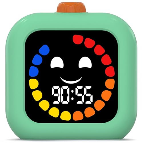 Minuteur Enfant Visuel Digital - Timer Enfant Rechargeable de 99 Minutes - Concentration et Routines Plus Faciles - Chronomètre Enfant Silencieux et Réglable pour Salle de Classe, Maison, Thérapie
