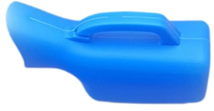 MagiDeal Bouteille d'urinoir de voyage de 1 200 ml de grande capacité avec poignée Bouteille d'urinoir Pot de collecte d'urinoir pour voiture Maison Conduite, Femmes Bleues
