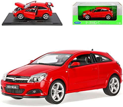 Welly Opel Astra H GTC Coupe Rot 2005-2010 1/18 Modell Auto