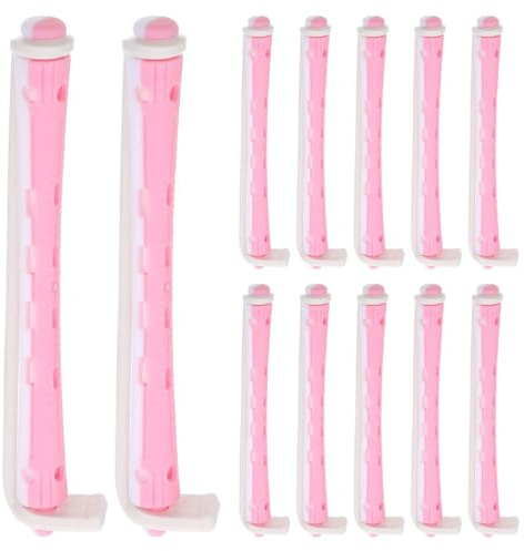 DEARMAMY Flexible Perm Rods Hair Curlers Set 24 Pcs Plastic Curling Rods for Women Hair Rollers Diy Styling Tools Salon and Home Use