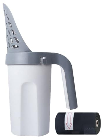 Generisch Scoop Litière pour chat – Ne colle pas – Excréments confortables pour chat avec sac poubelle | Sacs poubelle efficaces | Pelle pratique pour la chambre de voyage et le salon