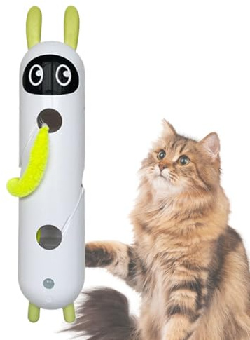 Renchey Juguetes Interactivos para Gatos,Juguete para Gatitos Recargable USB - Juego Inteligente para Aliviar Aburrimiento Entrenamiento Cognitivo | Estimulacion Mental Enriquecimiento Interior