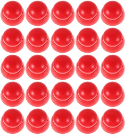 LOPUNER Capuchons de Boulons en Plastique Rouge Lot de 25, Résistants aux Intempéries pour Aires de Jeux Adaptés aux Structures de Jeu et Toboggans pour Garçon et Filles
