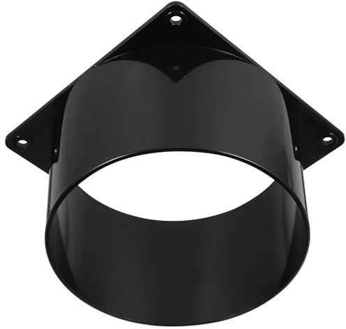 Alipis Quadratischer Abs Flansch Verbinder für Staubabsaugschlauch Gerader Luftkanaladapter mit Glatter Oberfläche für Lüftungssysteme in Bad Küche und Werkstatt