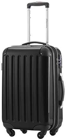 Hauptstadtkoffer ALEX - Kabinväska 55x38x23 cm, 42 l, TSA-lås, expanderbar hårdskalstrolley av PC/ABS, 3,2 kg, 4 dubbelhjul, svart