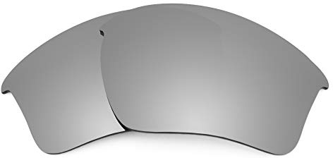 Revant Replacement Lenses for Oakley Half Jacket 2.0 XL sunglasses, UV Protection, Anti-Scratch and Impact Resistant, Polarized Titanium Mirrored
