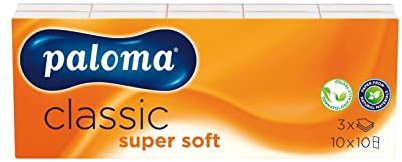 Pañuelo de bolsillo de papel suave para bolsa de mano de 3 capas, 10 paquetes