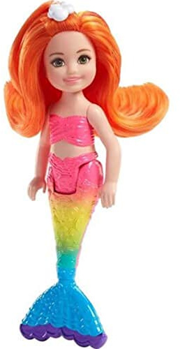 Mattel Barbie FKN05 Dreamtopia Mini-Meerjungfrau: Regenbogen-Chelsea