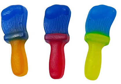 Multicoloured Jelly Paintbrushes (Vegan) 1.2kg | Novelty Fruit Gummy Sweets
