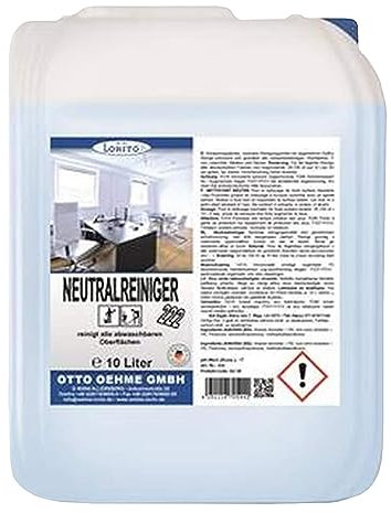 Lorito Neutralreiniger, 10 Liter Konzentrat, Allzweckreiniger für abwaschbare und wasserfeste Oberflächen, Universalreiniger Haushalt
