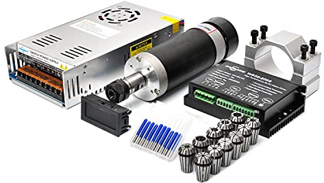 Daedalus Kit Motore Mandrino Brushless CNC, 600w, ER16, 48V DC, 9000RPM