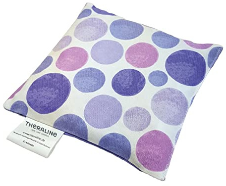 Theraline Kirschkernkissen 19 x 19 cm Waterdots lila Kirschkerne