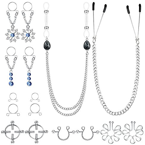 Kakonia Orecchini a clip con perline di nappa per le donne Orecchini pendenti lunghi con perline di Boemia Orecchini pendenti fatti a mano con perline colorate Perline di nappa Orecchini non forati