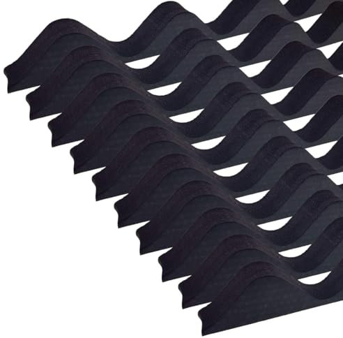10 x Black Corrugated Sheet Foam Filler Eaves Purlin Roof Closure Riayk