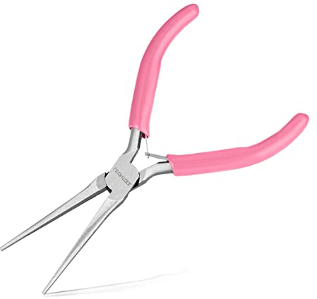 LEONTOOL 6-Inch Small Needle Nose Pliers for Jewelry Making, Smooth Jaws | Precision Extra Long Needle Nose Pliers, Jewelry Pliers for Bending Wire and Small Object Gripping, Jewelry Making Tools