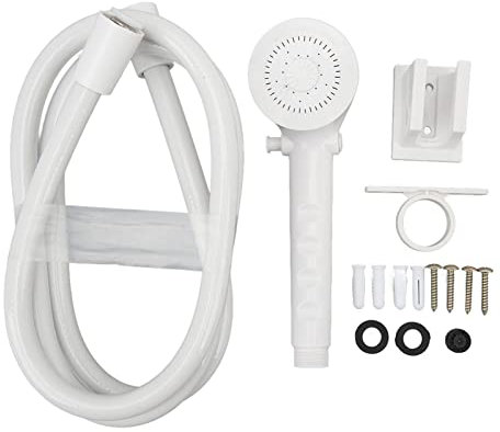 Handbrause-Set, 1,5 M Schlauch, 3-Positionen-Duschkopf, Duschbrause Für Wohnmobil, Wohnmobil, Wohnwagen, Wohnmobil, Boot(WEISS)
