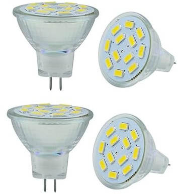 JZLBBC Ampoules LED GU4 MR11 Lampe LED MR11 220V 3W Prise GU4.0 Éclairage Encastré Blanc Chaud,Blanc Chaud,5W-4PC