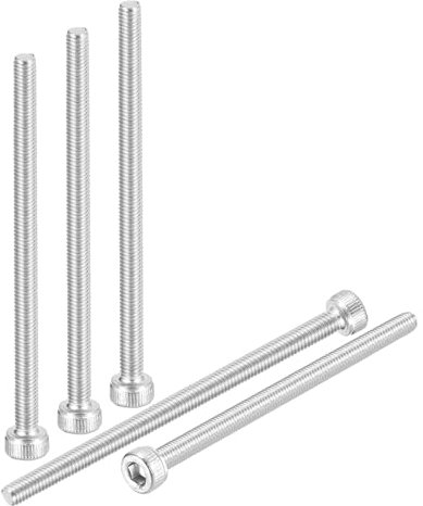 DTGN M3-0.5x50 Vis à Tête Cylindrique à Six Pans Creux - 50Pcs - pour Vélo de Route, VTT, automobile, Moto – Vis Métriques à Tête Hexagonale en Acier Inoxydable 304 – Argenté