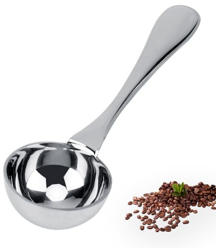 Hominas Cuillère Doseuse à Café, Cuillère à Café en Acier Inoxydable à Long Manche Cuillère à Mesurer pour Café, Lait en Poudre, Thé (25ml)