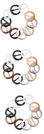 Gogogmee 60 Stk tee clip filamenttücher silvester gastgeschenk Decorative Buckles Ladies Silk Buckle Adjustable Buckles Button-Down-Blusen für Damen Dekor rollen Ring Halstuchschnalle 90er
