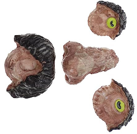 Yardwe 5 Sätze Baumgesichtsdekoration Horror Abziehbilder Farn Garten baumschmuck Halloween Dekoration Halloween-Dekoration -Baum stellt gegenüber Baum- -Requisite Harz