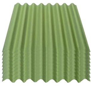 Onduline Easyline Dachplatte Wandplatte Bitumenwellplatten Wellplatte 9x0,76m² - grün