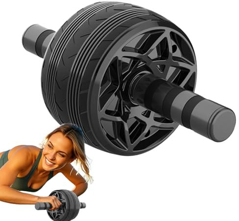 ABS Übungsräder - Bauchtrainer Heimtrainer Automatische Rückprallrolle | Zentrale Trainingsausrüstung, ABS Verstellrad, Professioneller Radtrainer, Widerstandsrolle