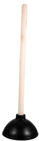 SHINEOFI Heavy Duty Toilet Plunger for Clogged Drains Optimized High Performance Rubber Efficiently Unclogs Sinks Toilets Essential Bathroom Tool