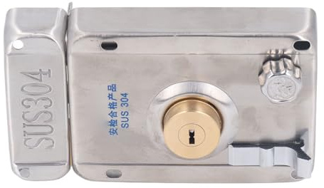 TOPINCN 304 Blocco Esterno in Acciaio Inossidabile, Box a Cilindro Deadbolt, Fermo di Ingresso a Chiave, Porte di Chiusura a Deadbolk Set con 6 Tasti per L'appartamento Domestico Garage