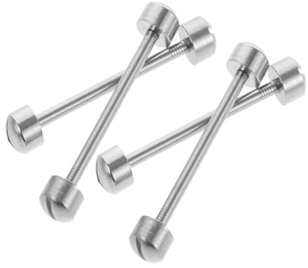 Abaodam Lot de 4 Tiges de Fixation en Acier Inoxydable 18 Mm pour Bracelet de Montre, Tubes à Vis pour Réparation Horlogerie, Accessoires Outils Réparation Montres, Connexion