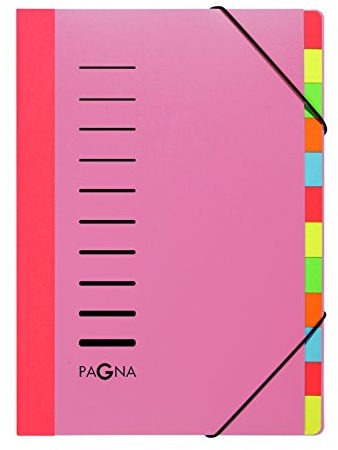 Pagna Deskorganizer Lucy Colours 12-teilig, aus PP, mit Eckspanngummi dehnbarem Rücken