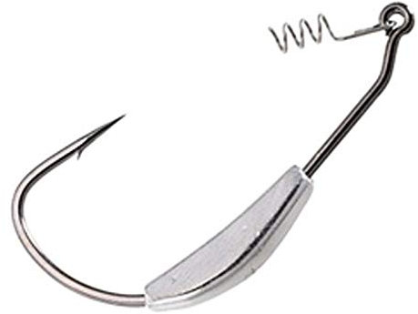 Gamakatsu Weighted Superline Spring Lock - 4 Offsethaken zum Spinnfischen, Wide Gap Haken für Gummiköder, Angelhaken, Offset Haken, Größe/Gewicht:Gr. 5/0 / 5.25g