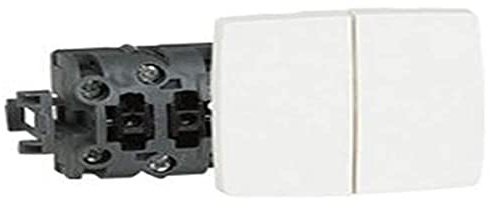 Double va-et-vient appareillage saillie composable - blanc