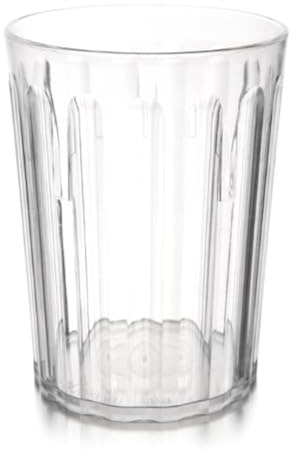 Harfield Clear Tumblers 250ml/25cl (Pack of 4) Virtually Unbreakable Reusable Copolyester Cups