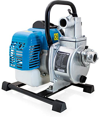 BITUXX® 1,23 PS Benzin Wasserpumpe Motorpumpe Wasser Pumpe Garten Benzinwasserpumpe Gartenpumpe Förderlänge:30m Ansaughöhe:8m Fördermenge:6m³/h