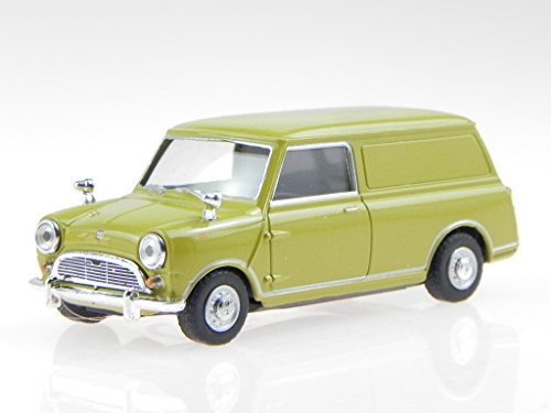 Mini Cooper Kasten Classic Lieferwagen grün Modellauto Cararama 1:43