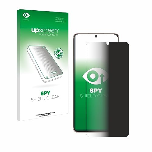 upscreen Blickschutzfolie für Samsung Galaxy S21 Plus 5G | Anti-Spy Displayschutz Made in Germany Privacy Screen Protector Sichtschutz Blaulichtfilter Klare Folie