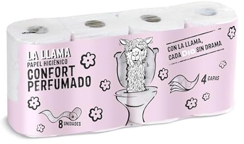 DIA LA LLAMA papel higiénico perfumado 4 capas paquete 8 uds