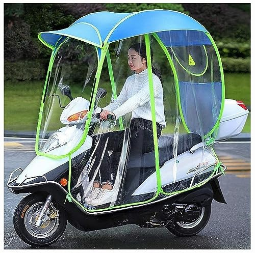 BLUEZY Motorroller Regenschirm Mobilität Sonnenschirm und Regenschutz, Universal Vollständig Geschlossenes Motorrad Sonnenblende, Mobilität Sonnenschutz und Regenschutz wasserdicht B