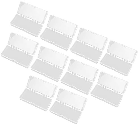 DOITOOL 10 Uds Cajas Caso De La Cuchilla Banco De Almacenamiento De Cuchillas Bandeja Organizadora De Pendientes Contenedores De Escritorio El Plastico Equipo De Pesca